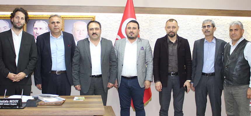 Konyalılardan, Mhp İl Başkanı Mustafa Aksoy’a ziyaret…